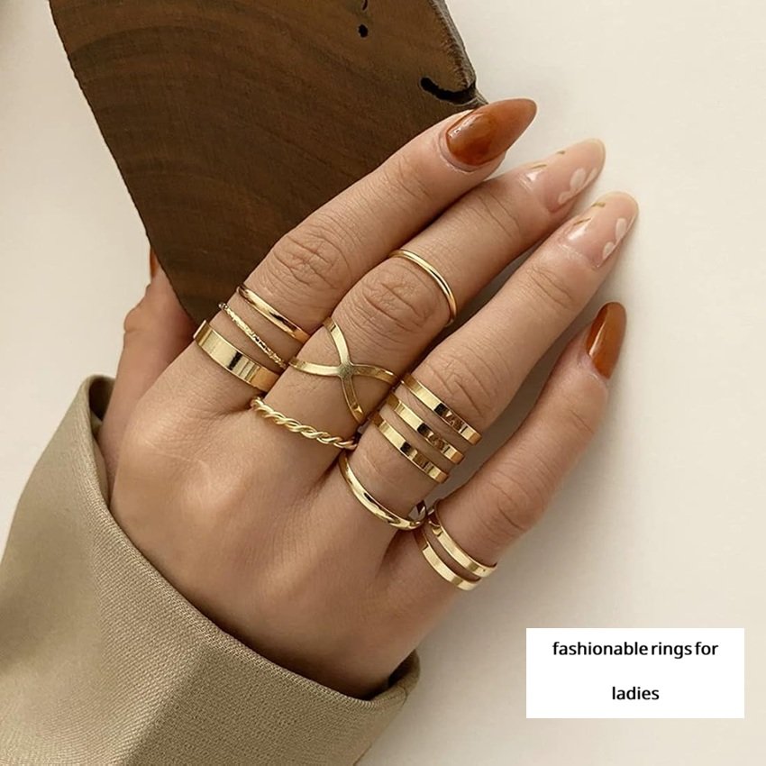 fashionable rings for ladies
