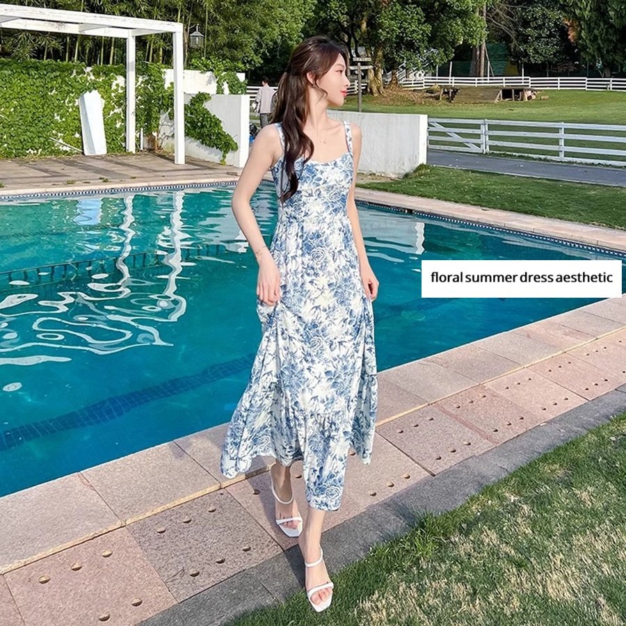 floral summer dress aesthetic