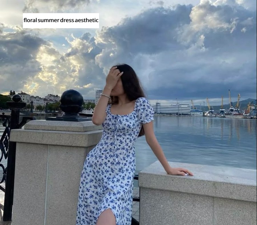 floral summer dress aesthetic