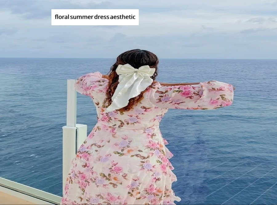 floral summer dress aesthetic
