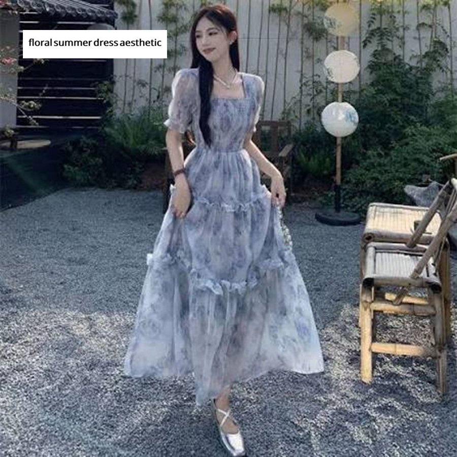 floral summer dress aesthetic