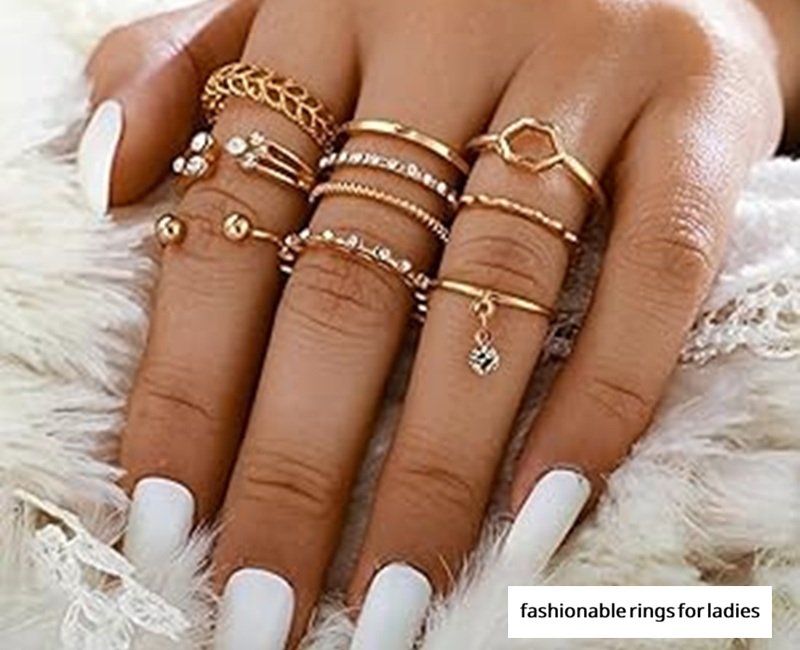 fashionable rings for ladies